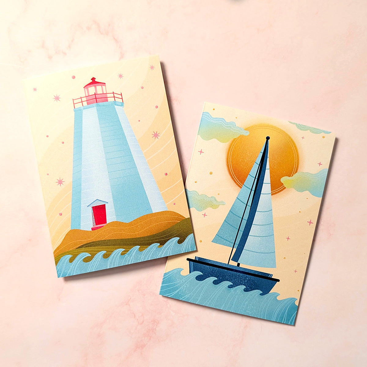 Sunset Sailing | New Brunswick Mini Greeting Card