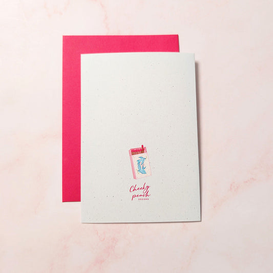 You're My Perfect Match | Sparrow Bird Mini Greeting Card