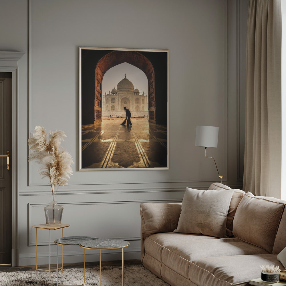 Wall art Taj Mahal cleaner