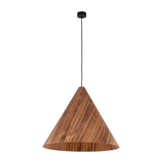 SOLIS Large Scandinavian Wood Pendant Light – Statement Cone Design (Limited Edition)
