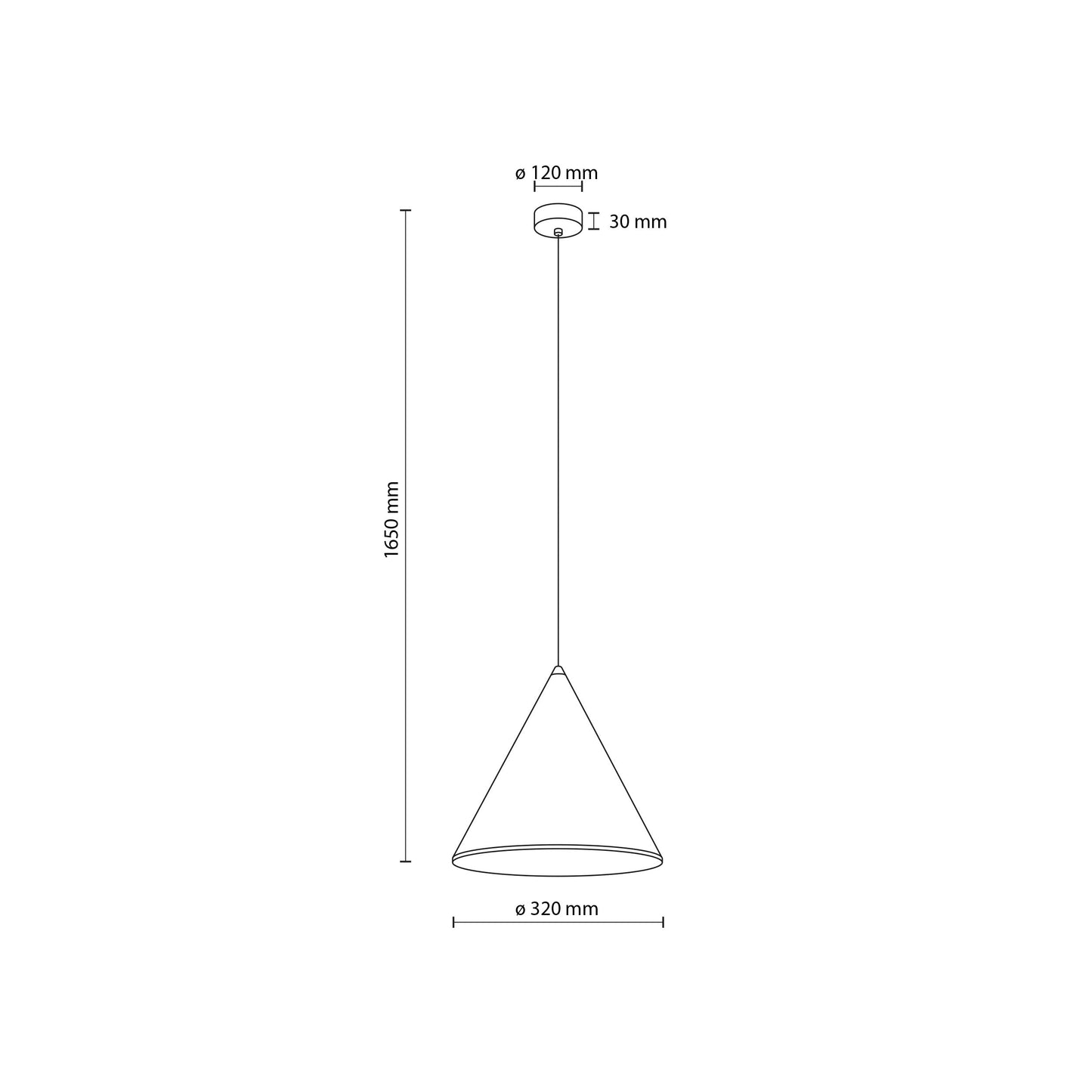 CONO Modern Minimalist Pendant Light L