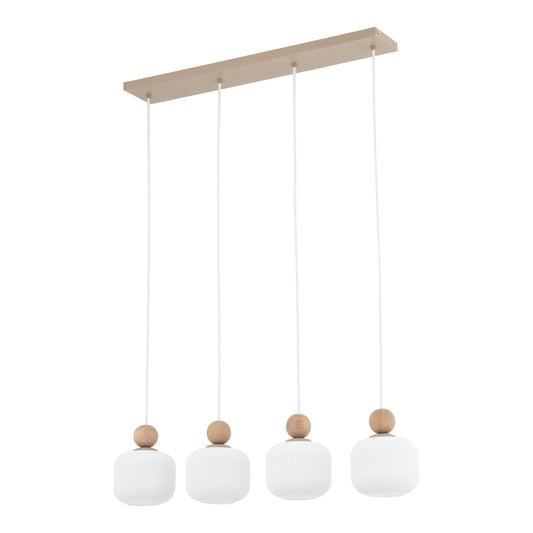 BALLO Scandinavian Glass Pendant Light for Kitchen Island, Dining Table & Modern Interiors