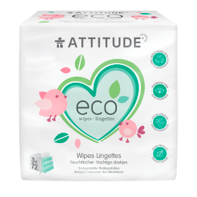 Attitude - Baby Wipes100% Biodegradable Refill (216un)
