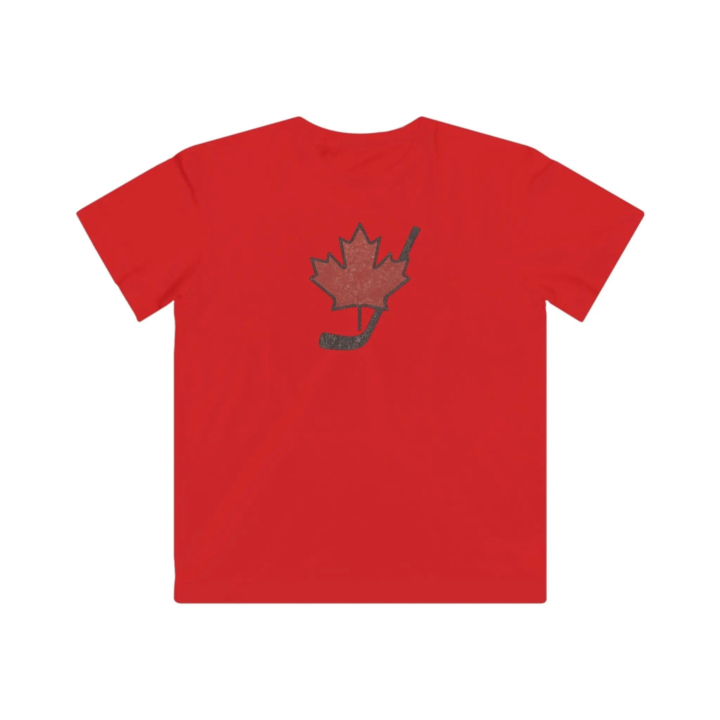 Vintage Canada Maple Leaf T-Shirt Youth Distressed Graphic Tee for Hockey Fans