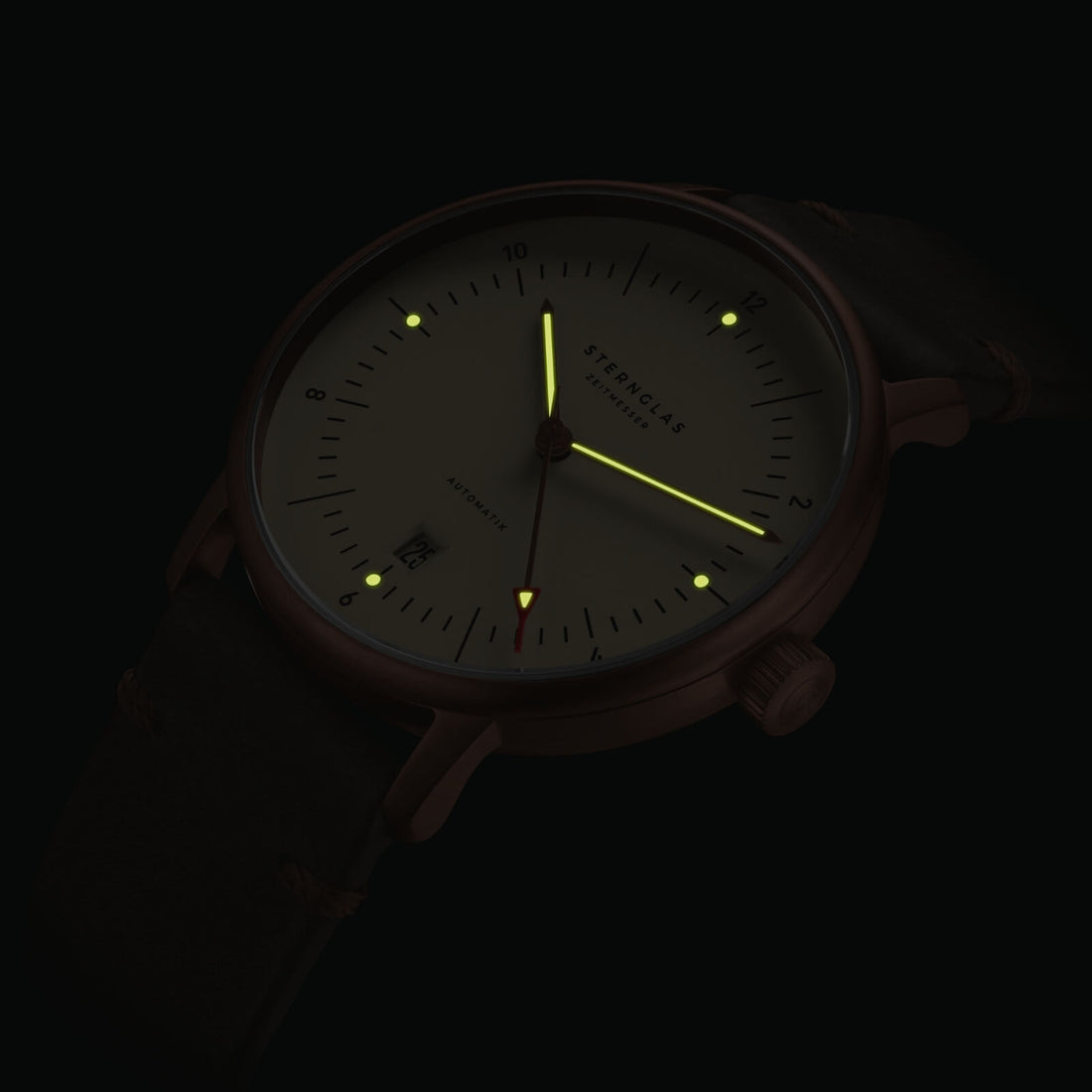 Sternglas Naos Men's 38 mm Automatic Watch