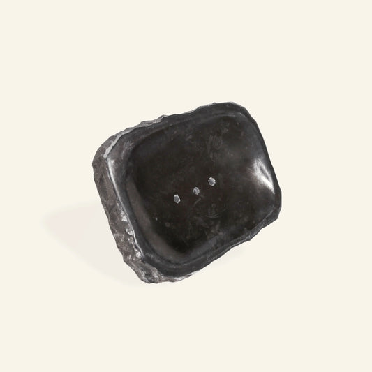Porte Savon en marbre noir