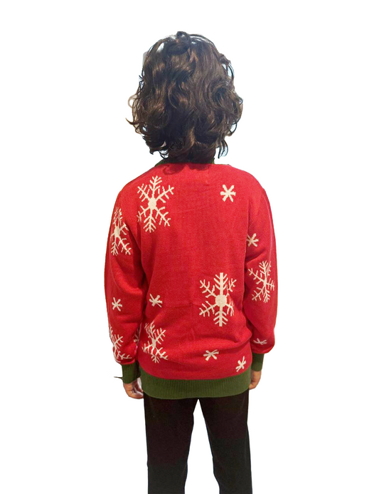Boy Reindeer Sweater With a Pompom