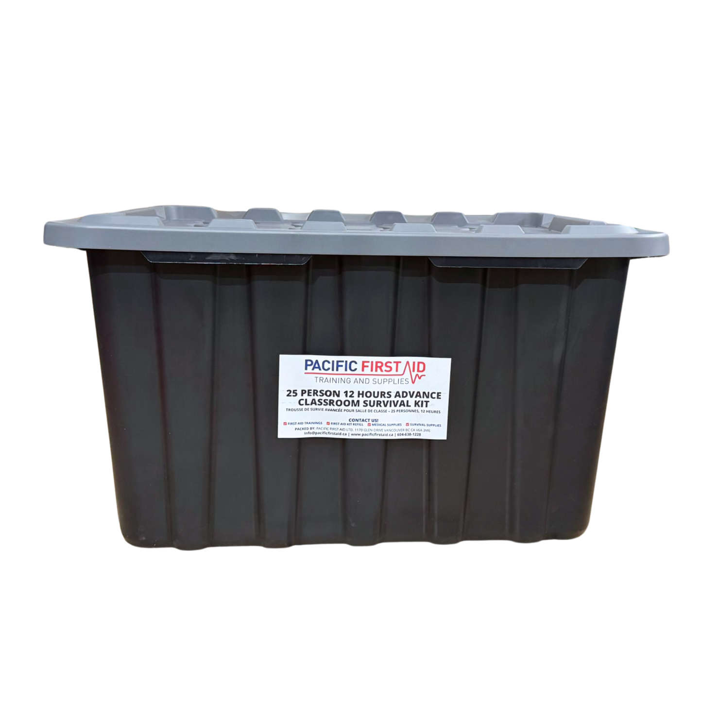 25 Person 12 Hours Advance Classroom Survival Kit