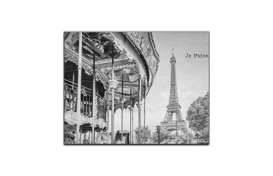 Metal Print Je t’aime - Paris
