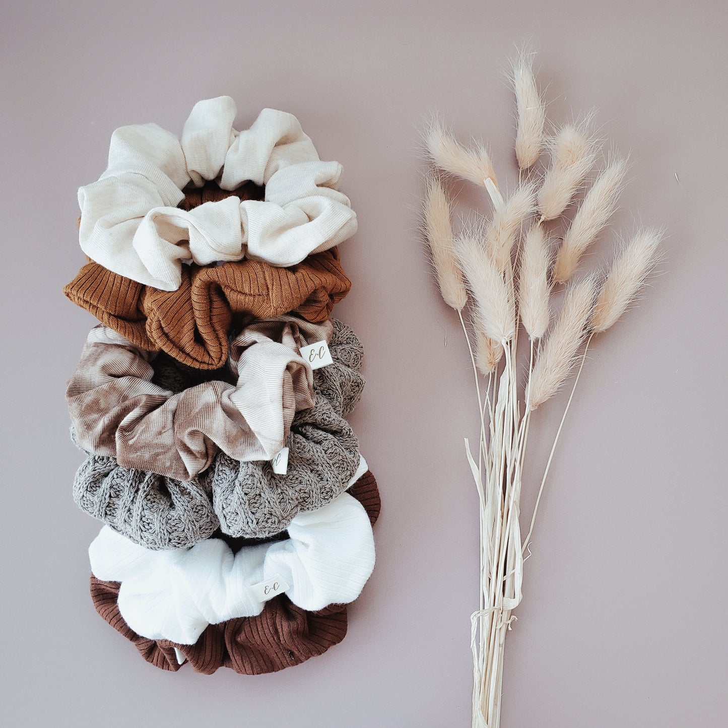 Ribbed Modal Scrunchie | Caramel