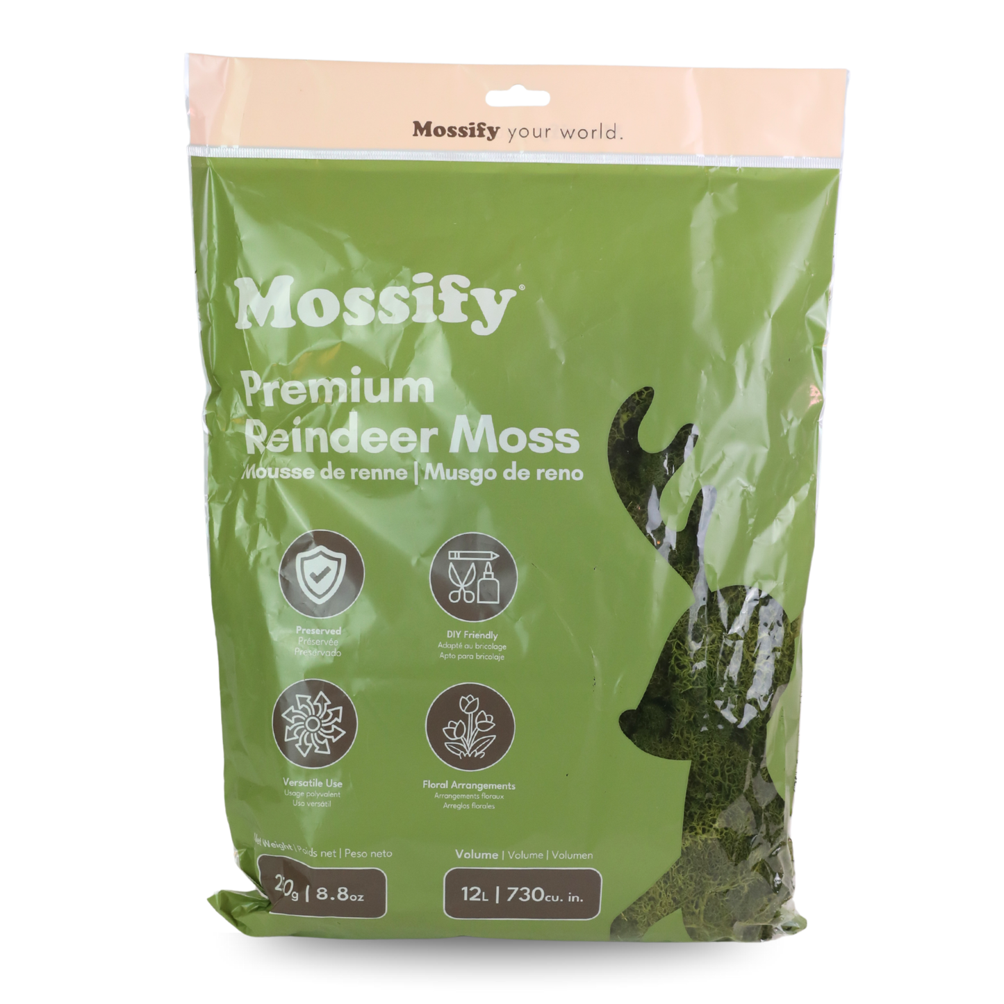 Premium Reindeer Moss Bag
