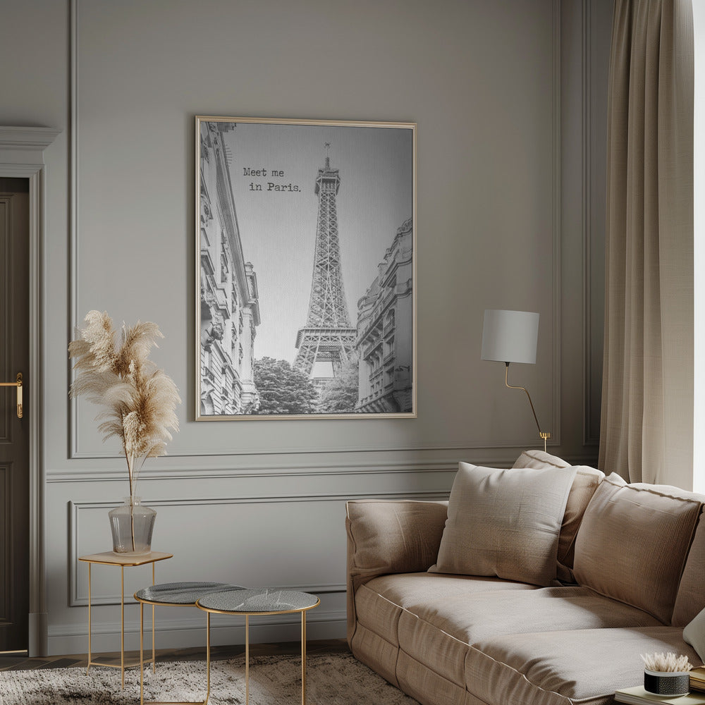 Wall art Meet me in Paris