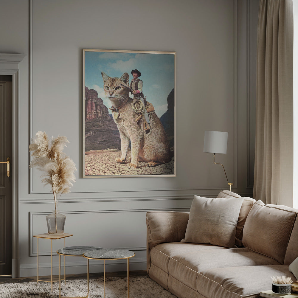 wall art Cat Lone Ranger