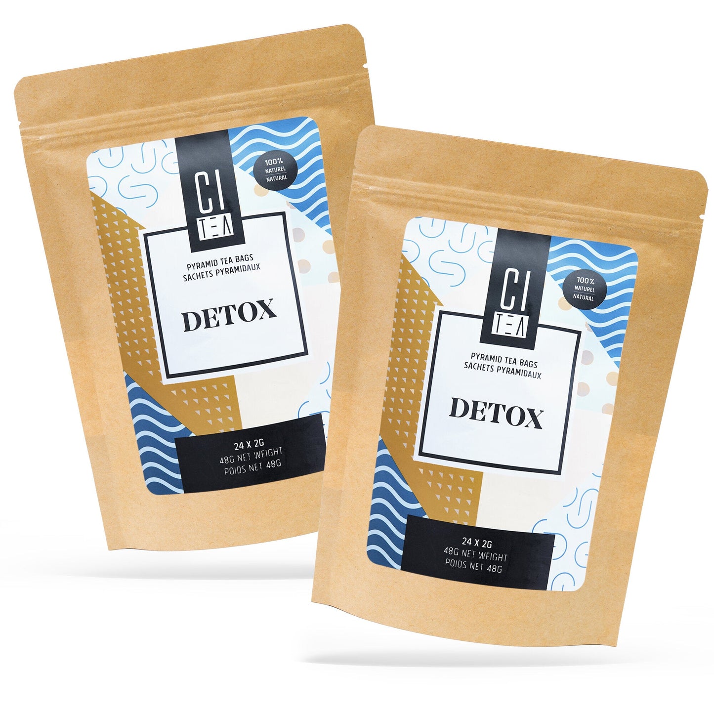 Detox Herbal Tea Pyramid Tea Bags