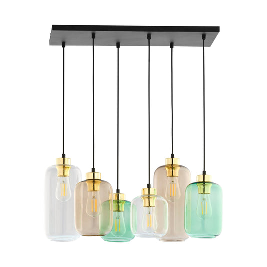 MARCO Mid-Century Modern 6-Light Pendant for Dining Room & Open Spaces