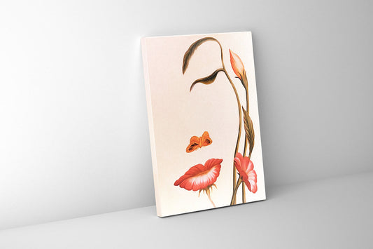 Wall Art Abstract Flower Face- Fine Canvas