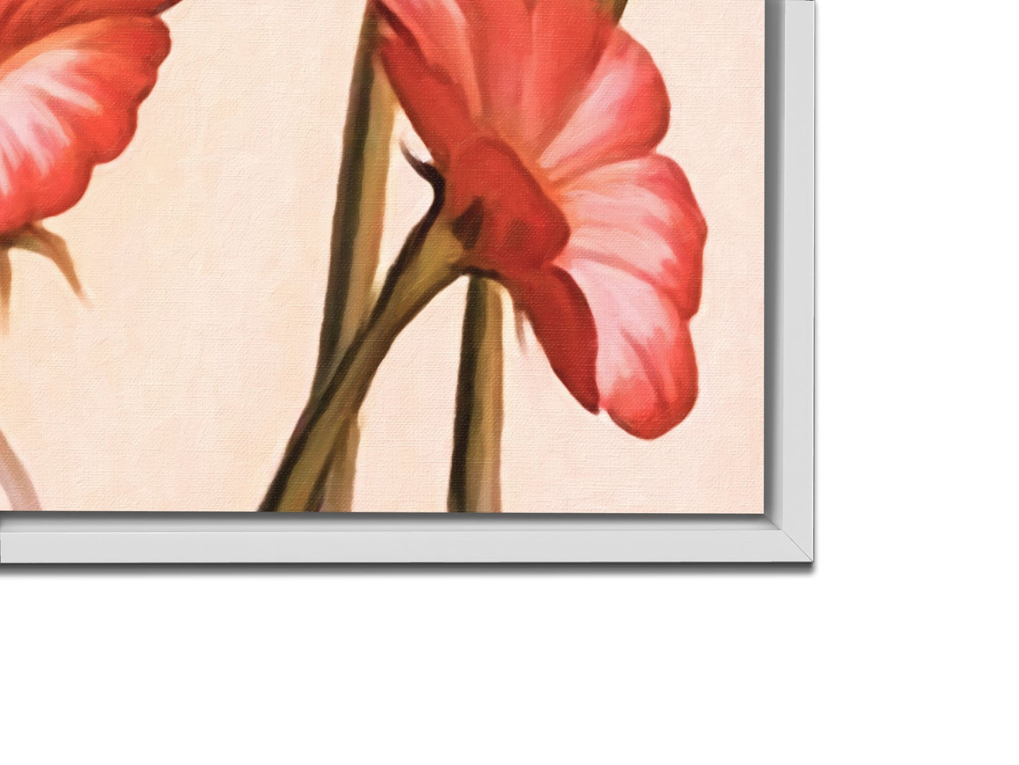 Wall Art Abstract Flower Face- Fine Canvas