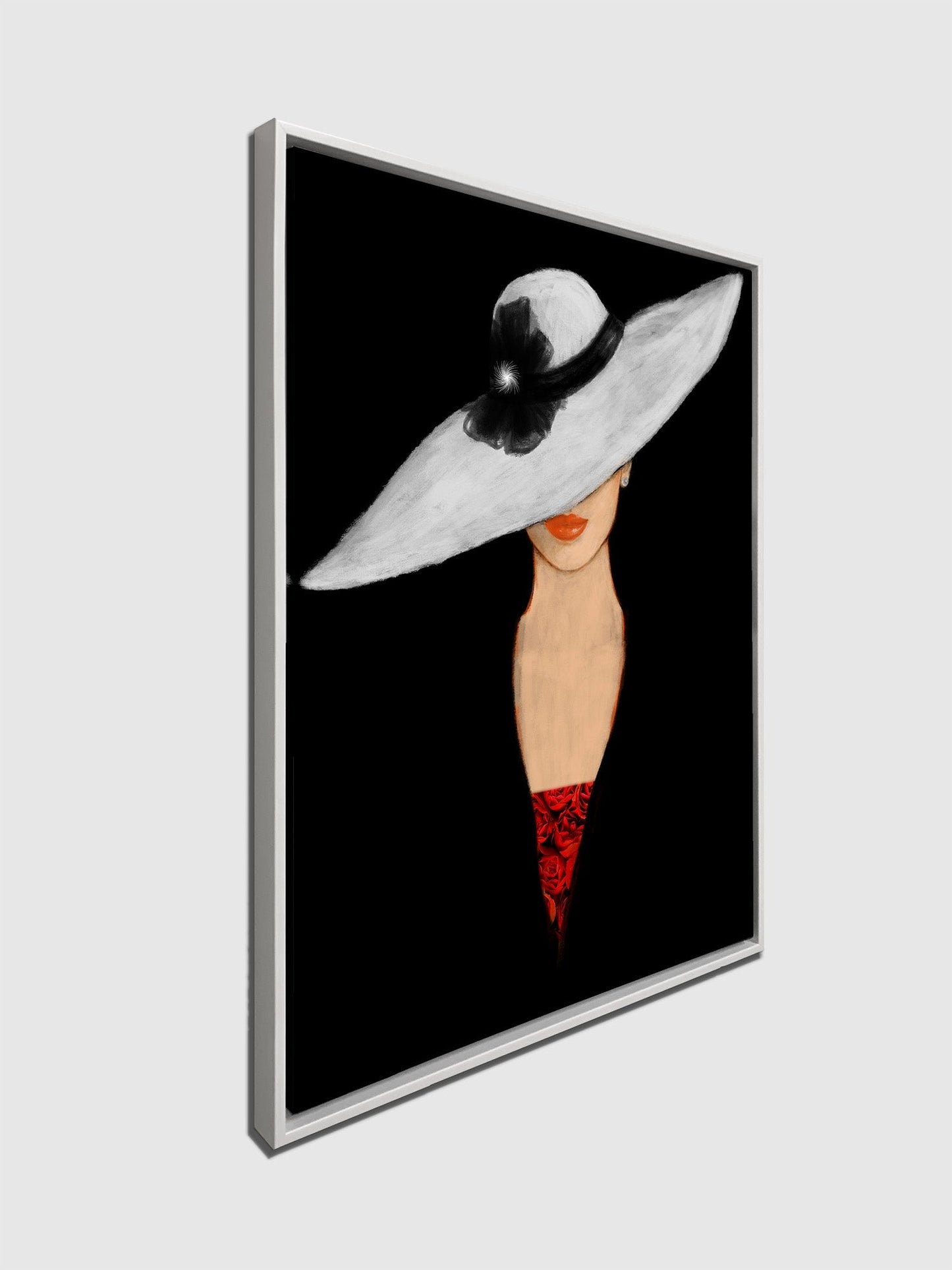 Fine Art- Canvas Print The hat-Wall art