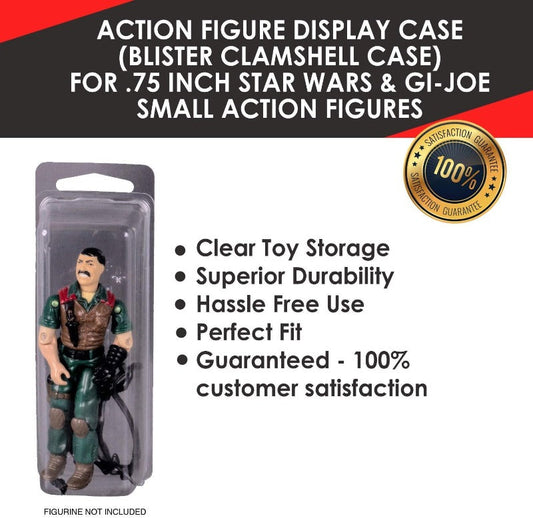 Star Wars & Gi-Joe 3.75 inch Action Figures loose - Collectibles Blisters Clamshell EVORETRO Case - PET Protector