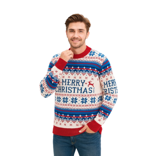 Couple - White Merry Christmas Sweater