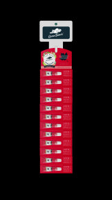 Green Beaver - Strawberry Lime Balm Clip Strip (12ct)