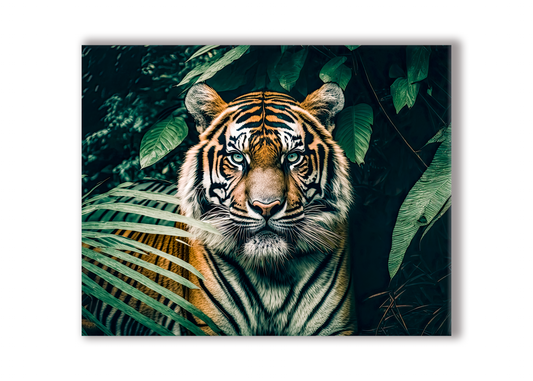 Canvas print-The Tiger- Gold varnish