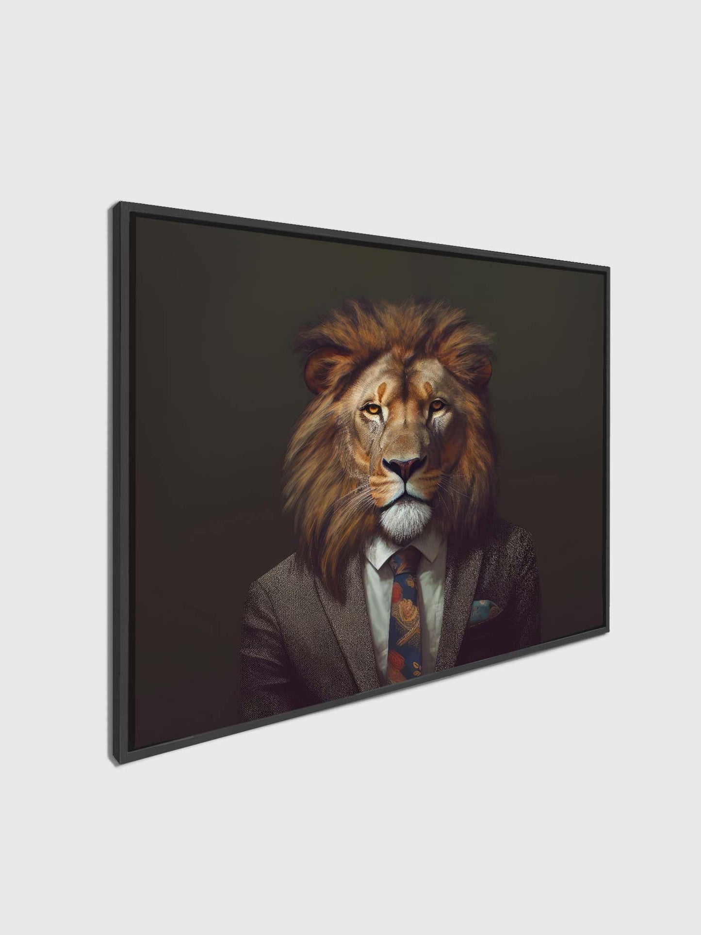 Wall Art-Wildlife Canvas Art - Boss Lion