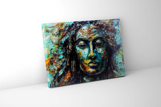 Wall Art -Shiva Canvas Wall Art-Indian Art
