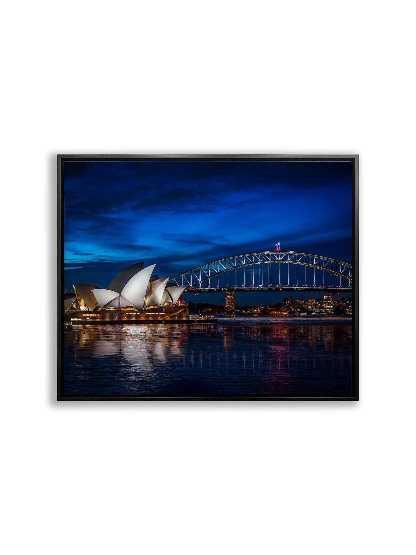 Wall Art Sydney Skyline 48" x 36" Fine Art Canvas