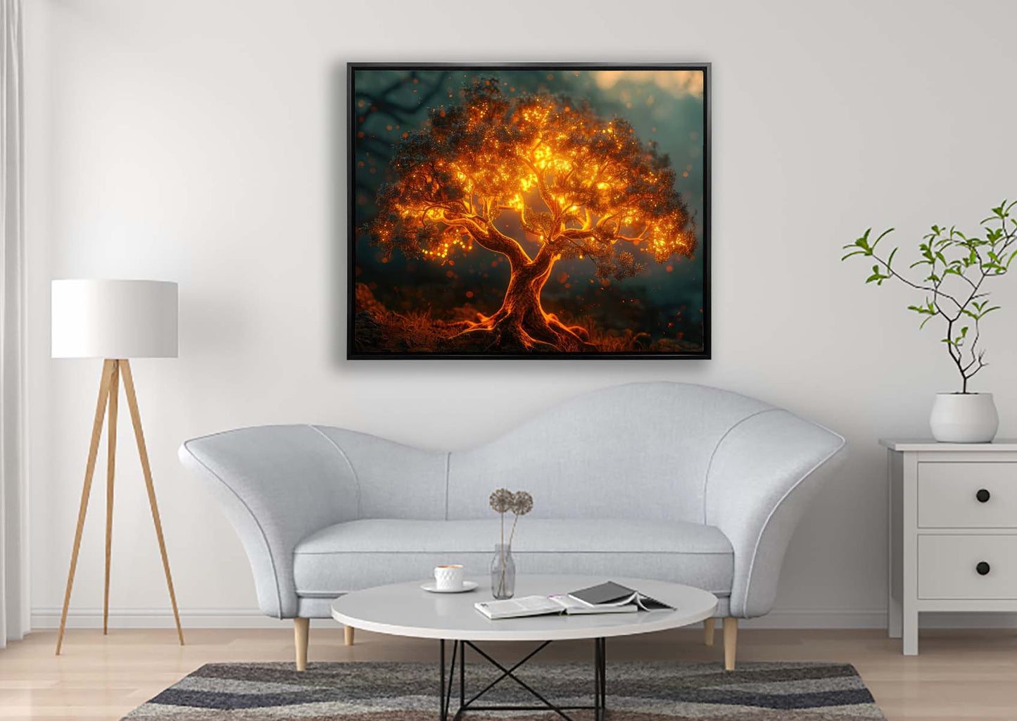Wall Art Tree of Light 48" x 36"