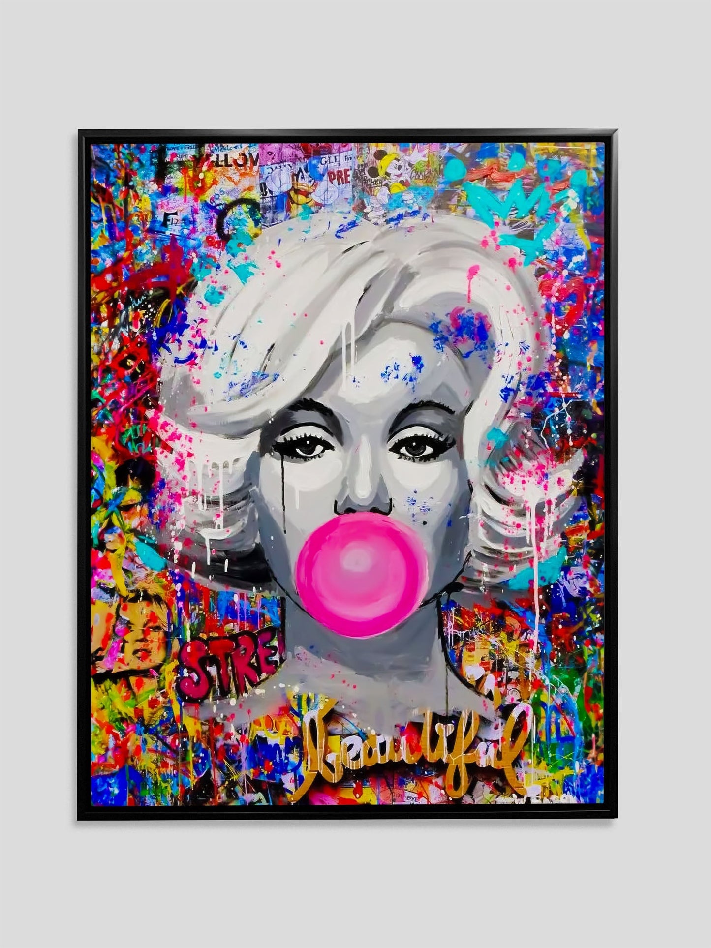 Marilynn Monroe Graffiti 36X48