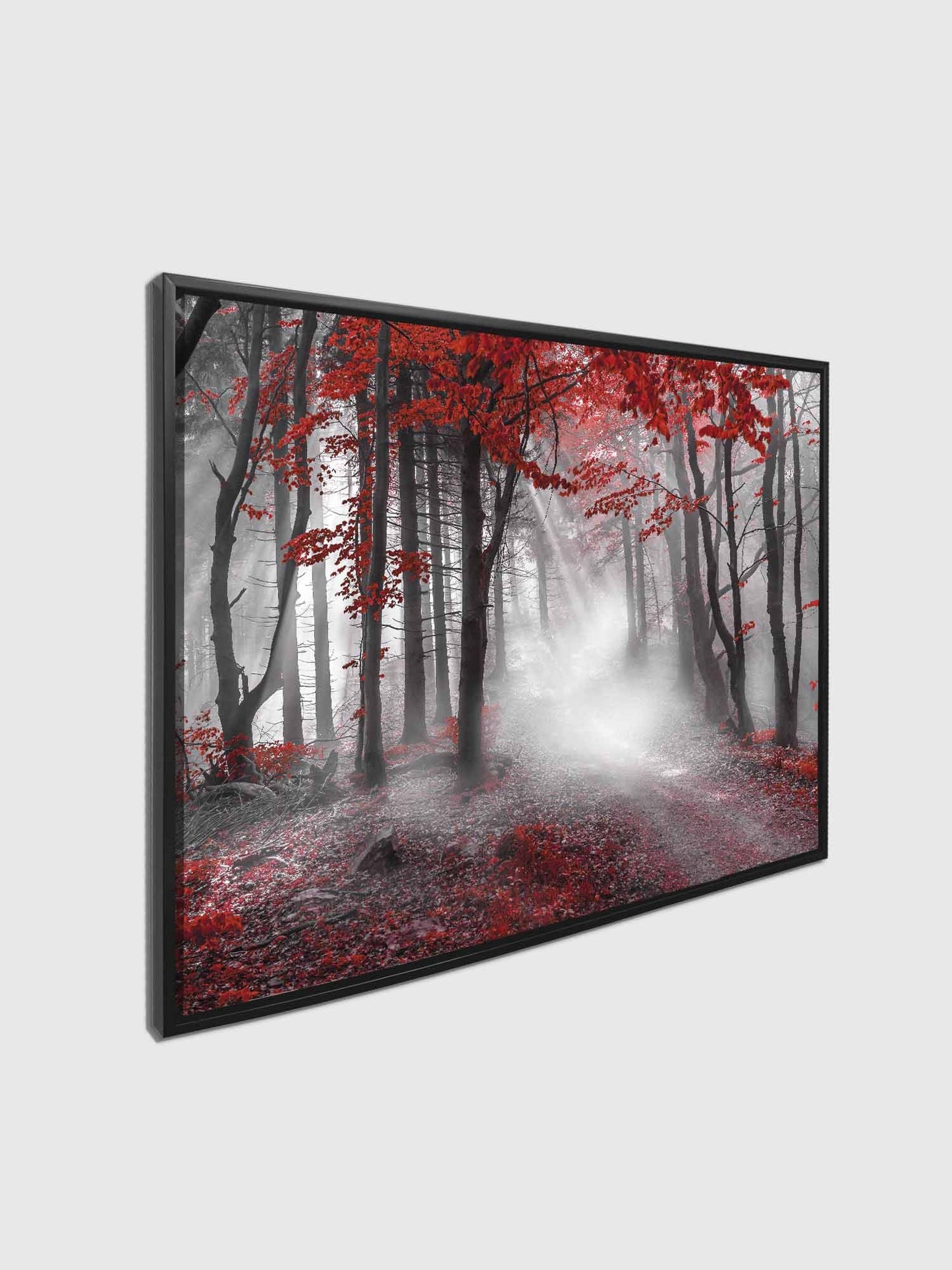 Printed Artwork-Red Isolate Forest-Wall decor