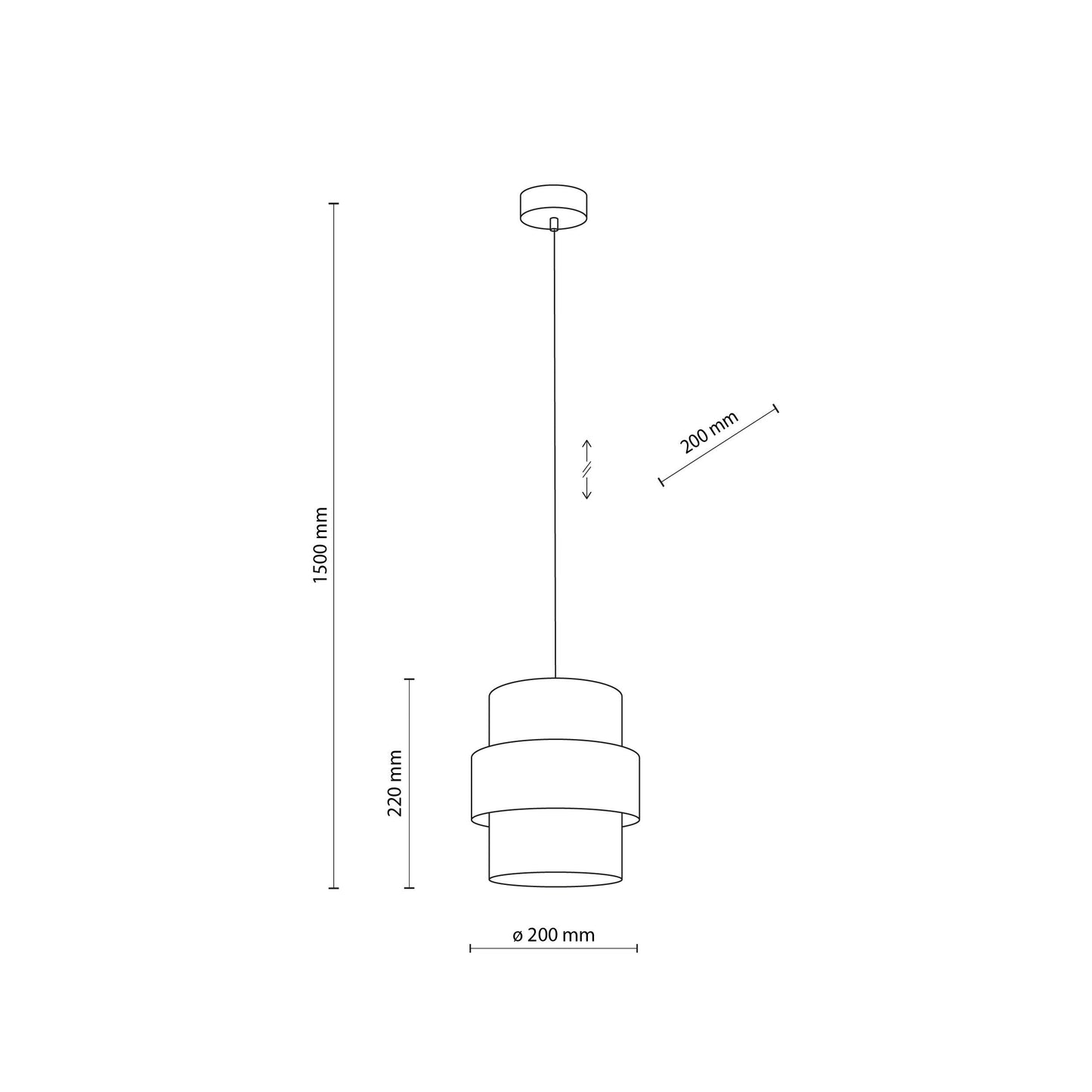 CALISTO JUTE Natural Pendant Lamp