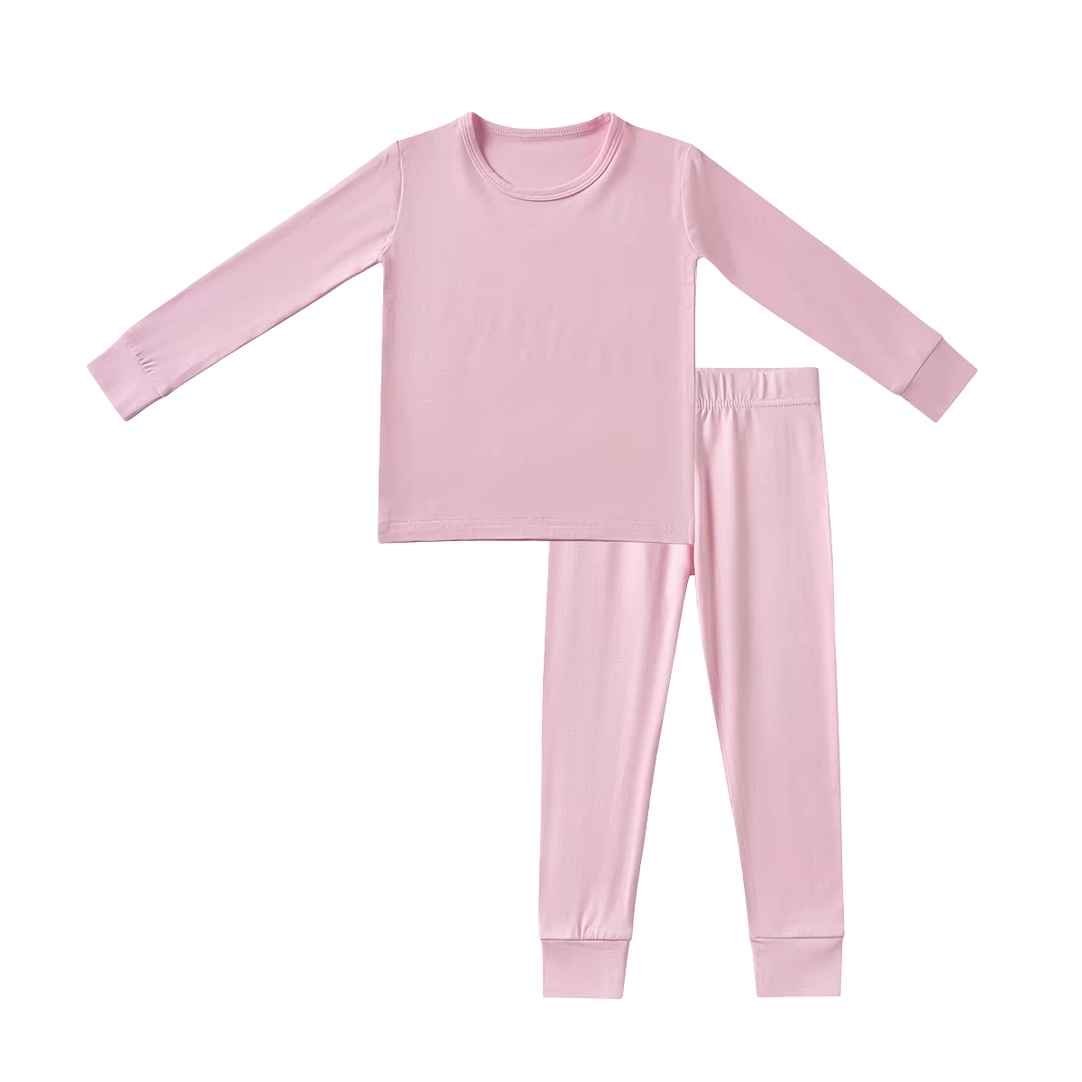 Pink - Long Sleeve/Pant Set Bamboo Sleep + Play Matching Set