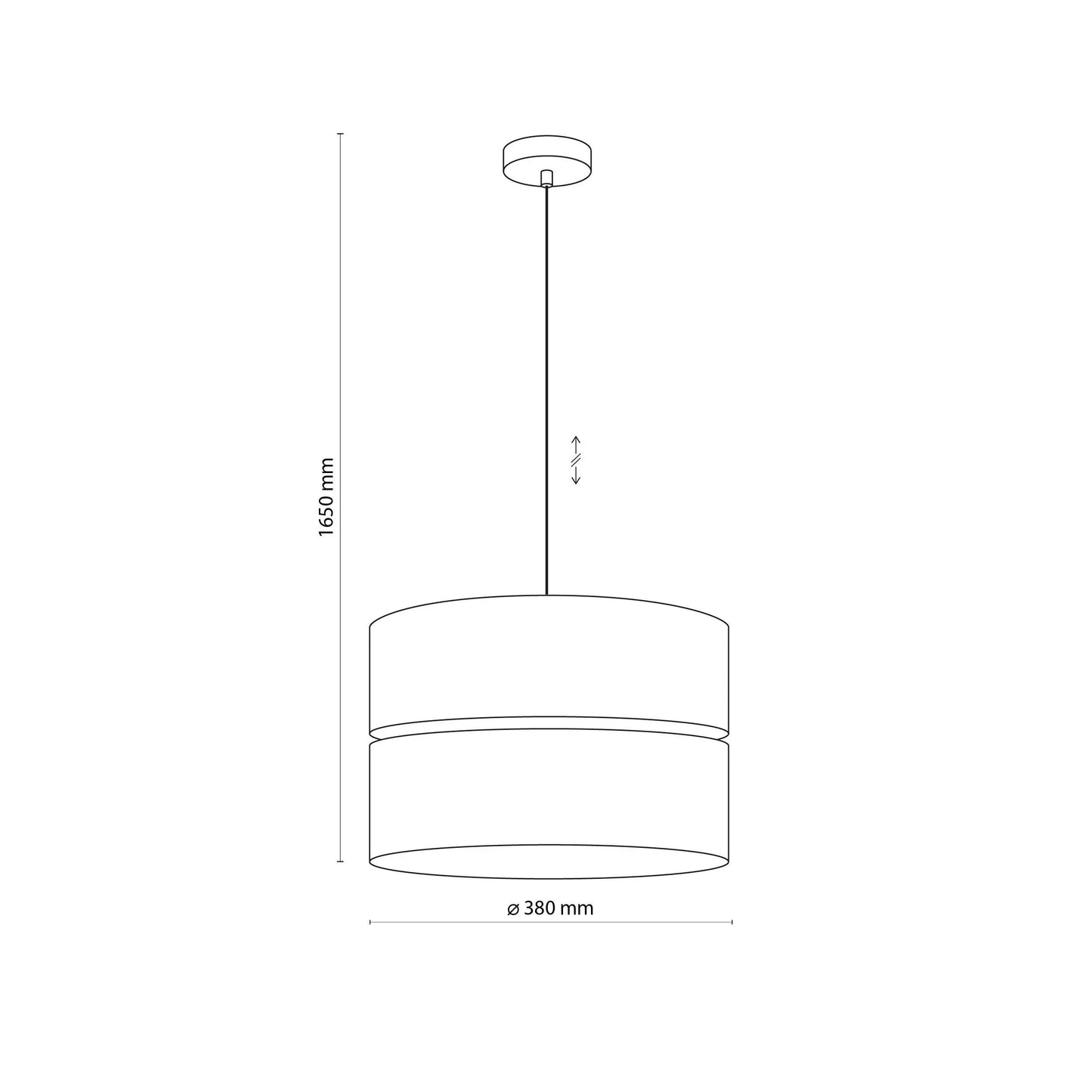ECO Scandinavian Pendant Ceiling Light Fixture for Kitchen Island, Dining Room & Living Room – Minimalist Lighting