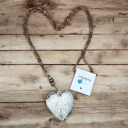 Heart Photo Locket Necklace