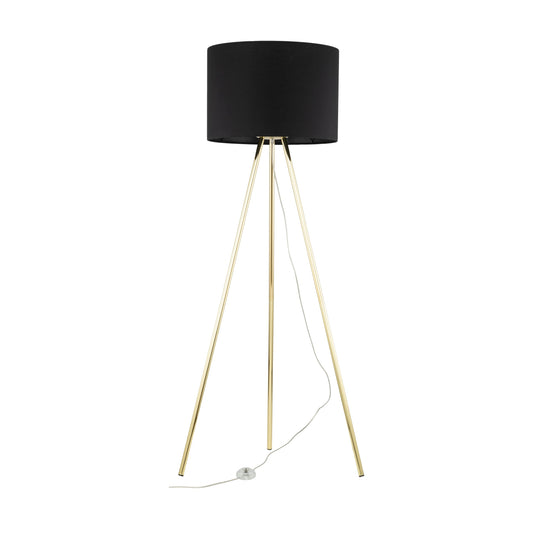 UMBERTO Black Modern Floor Lamp