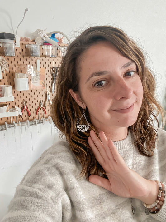 AZTÈQUE | Boucles d'oreilles en acier inoxydable