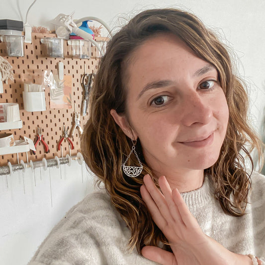 AZTÈQUE | Boucles d'oreilles en acier inoxydable
