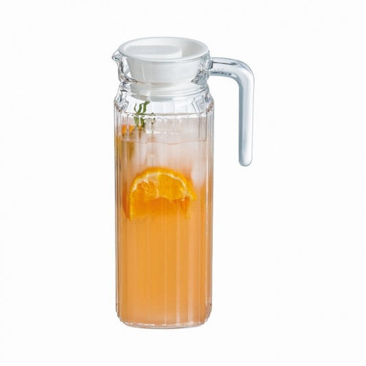 Luminarc 1L Glass Pitcher + Lid - Quadro