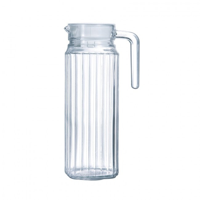 Luminarc 1L Glass Pitcher + Lid - Quadro