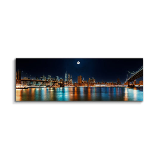 Large Canvas Wall art-NYC Moon Skyline-Canvas Printed