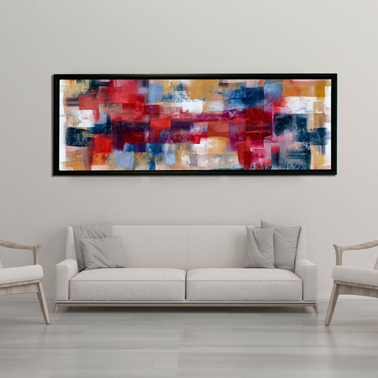 Wall Art Burgoyne Abstract brushwork weaving-Large Canvas Wall art- Fine Art- RGB varnish