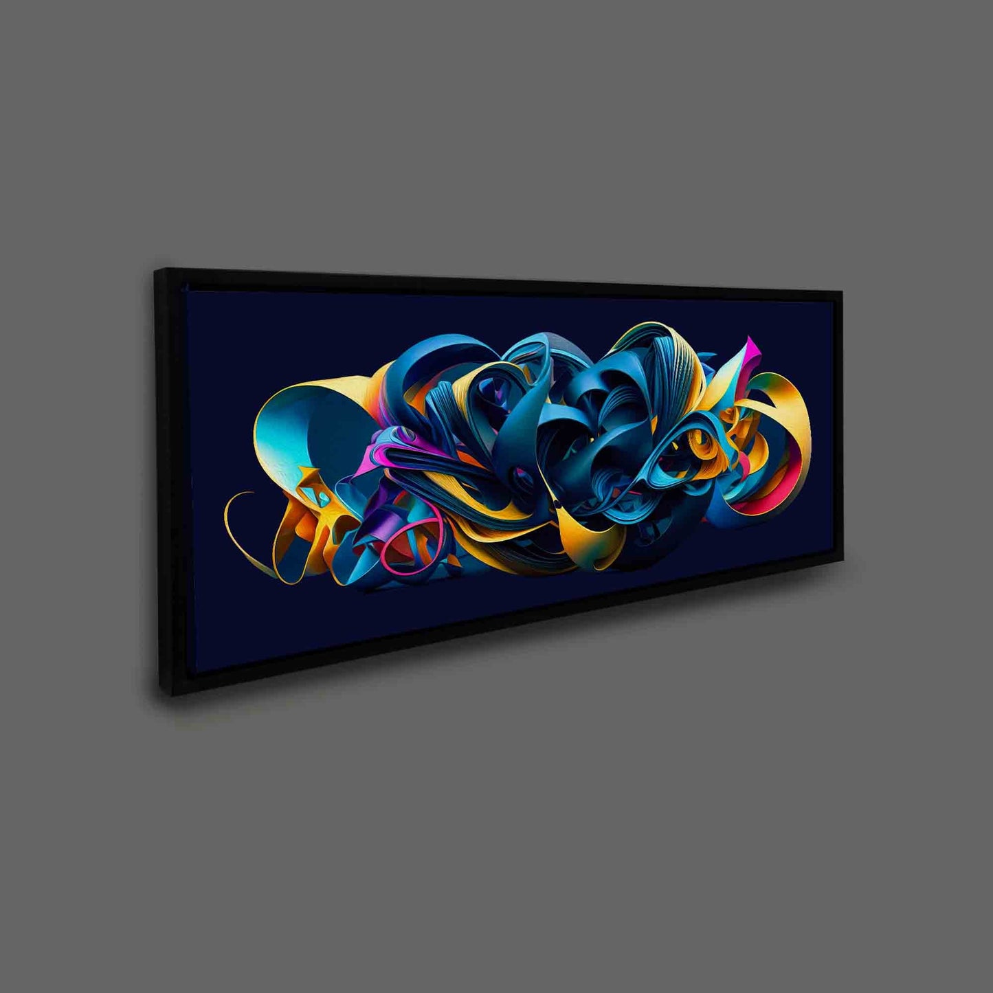 Large Canvas Wall art-Life vibrates in a mix of colors-Abstract artwork