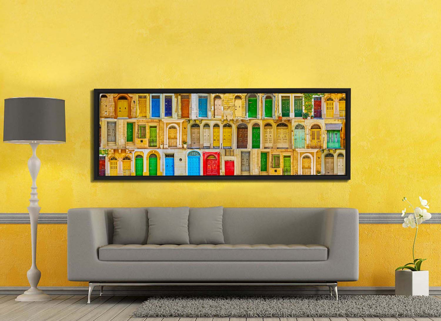 Maltese Doors Canvas - Abstract minimalism art- Large Wall Decor