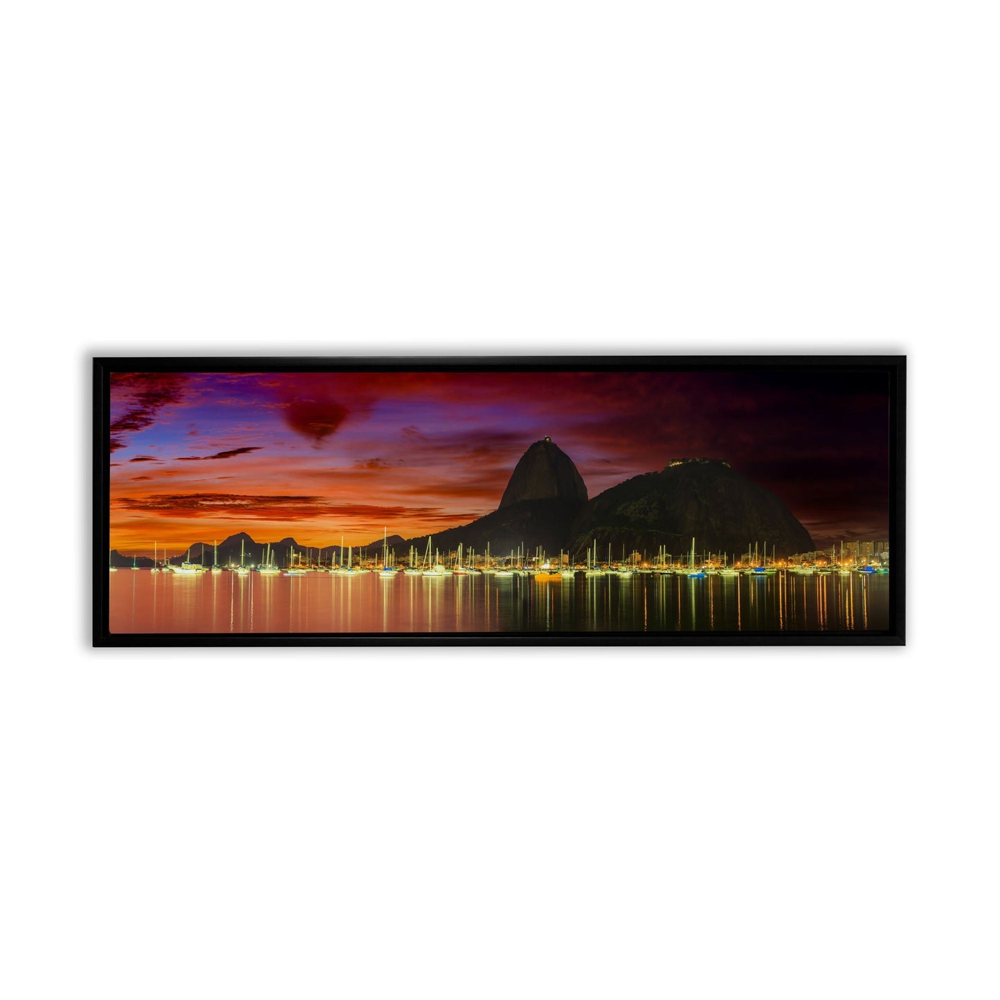 Wall Art Copacabana Sugarloaf Mountain Brazil 72" x 24"