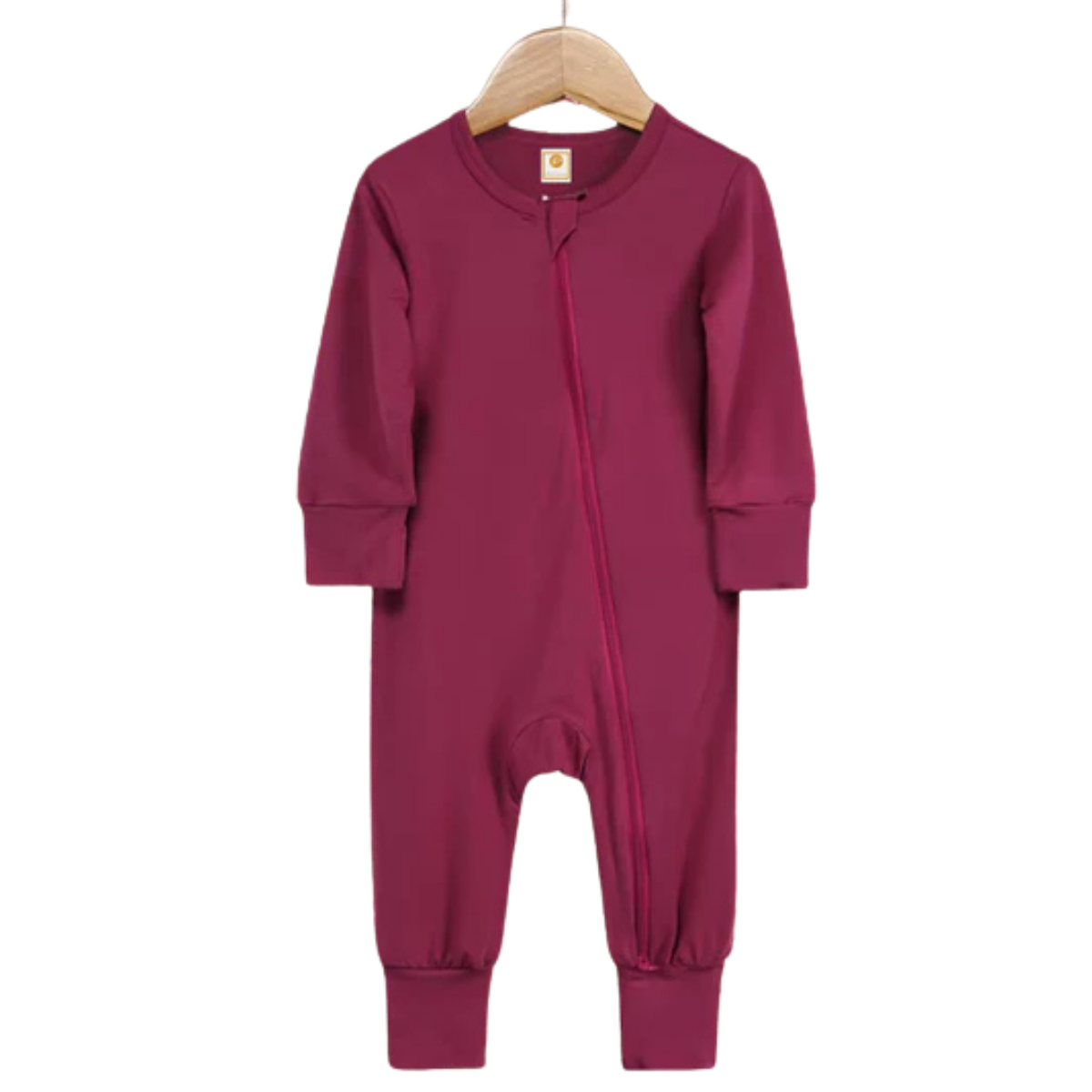 Merlot - Long Sleeve Bamboo Sleep + Play Romper