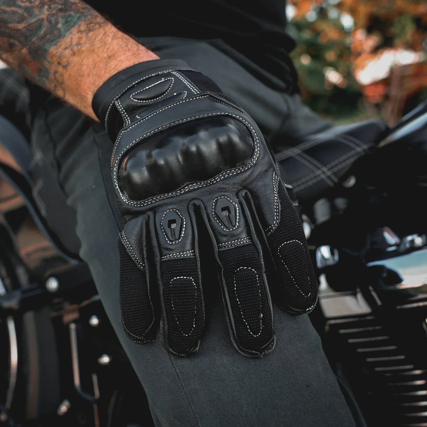 Open Road Hard Knuckle Motorcycle Gloves