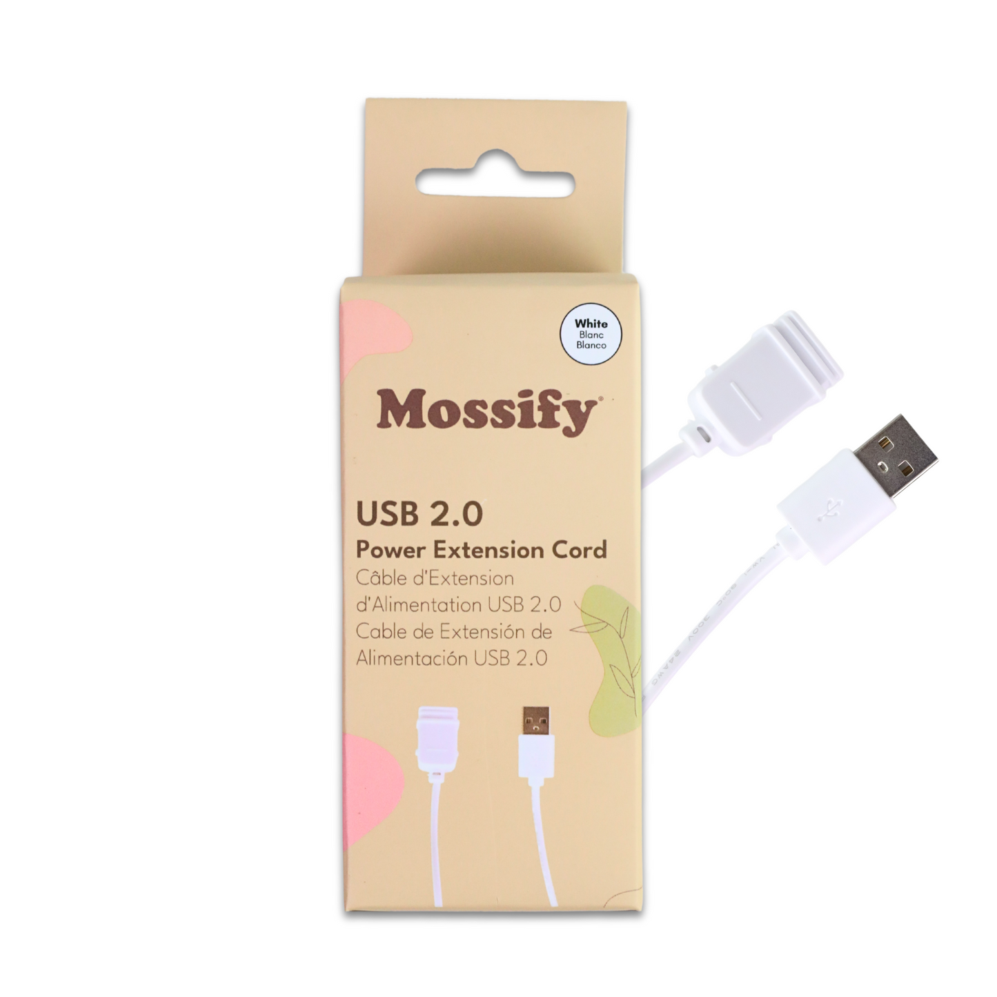 6' USB 2.0 Power Extension Cord
