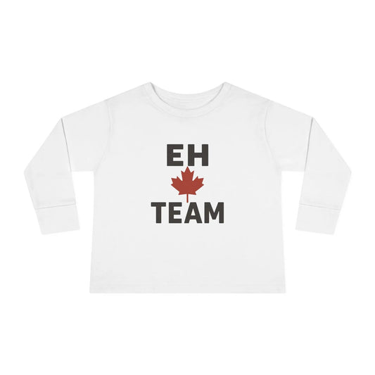 Maple Stick "Eh Team" Toddler Long Sleeve Tee – Maple Leaf Pride